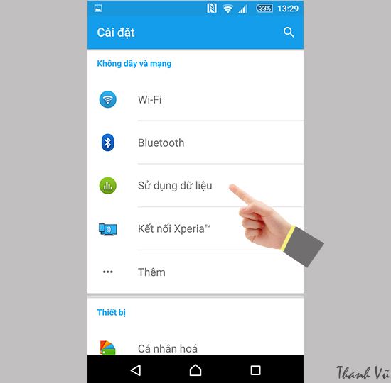 Bat tat 3G tren Sony Xperia M5 Single Sim 2